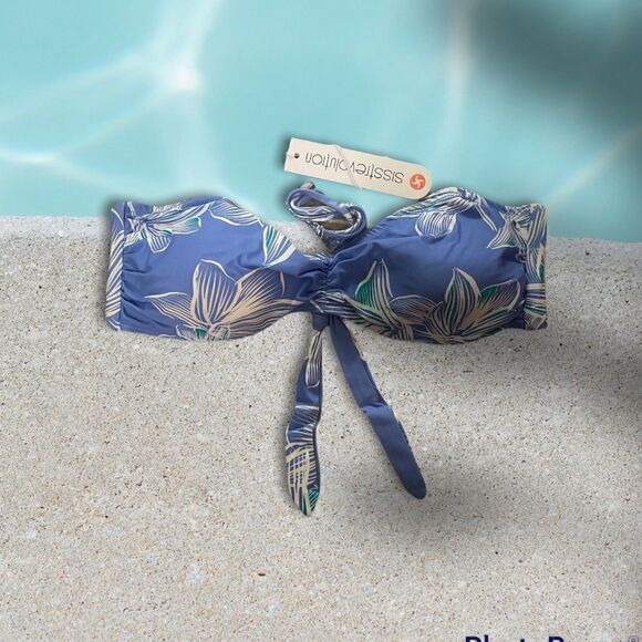 SISSTREVOLUTION Rikki Bandeau Bikini Top Size M - Picture 4 of 11